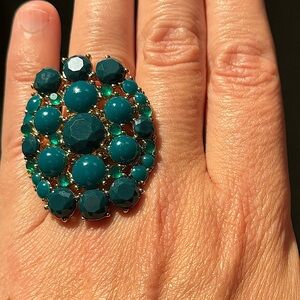 NWOT Stella & Dot• Ring | Green/blue | size 6